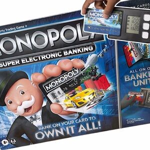 New Monopoly LTD Edition Super Electronic Banking Family Board Game Unit Ages 8+